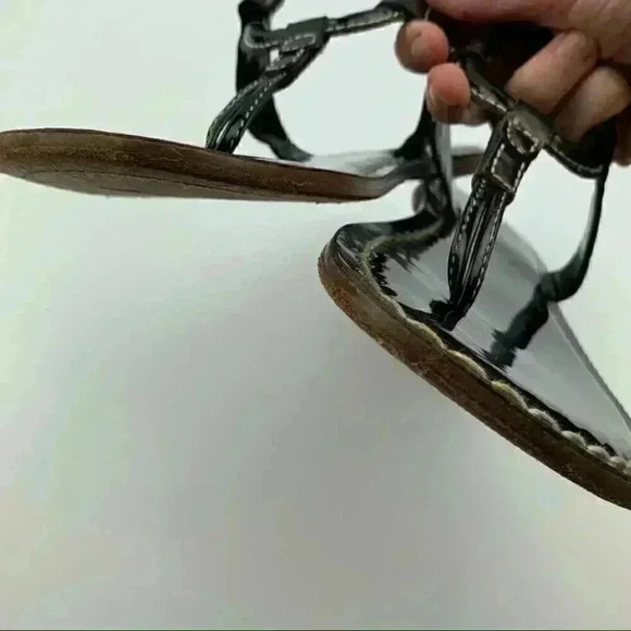 Bernardo sandal 8 brown holographic patent leather - Picture 9 of 11